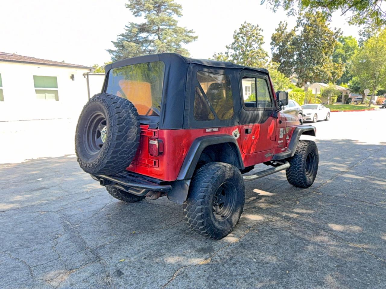 1998 Jeep Wrangler / Tj Sport Красный vin: 1J4FY19S4WP732185