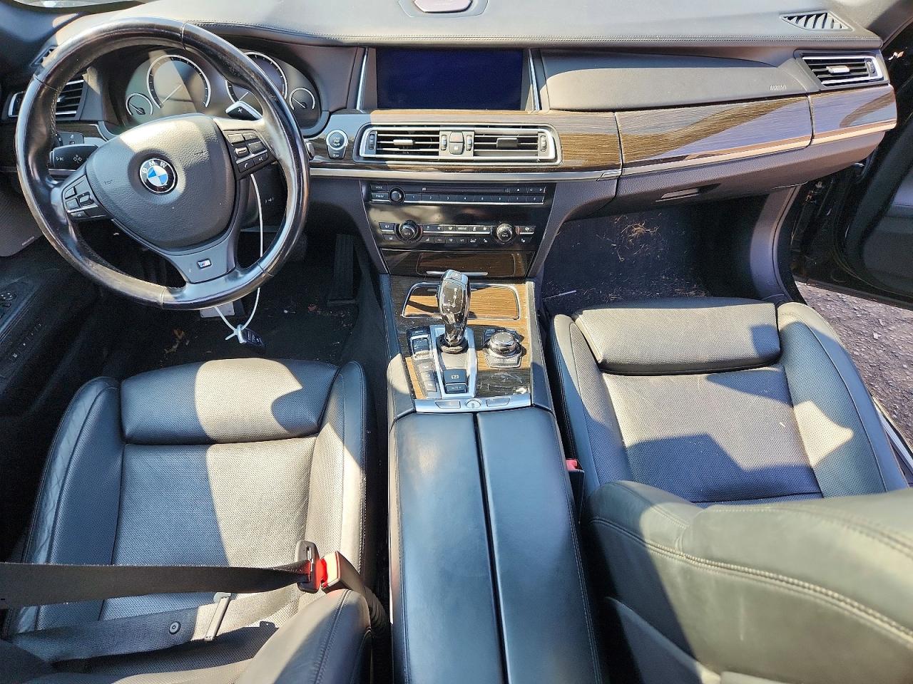 2013 Bmw 750 Lxi Black vin: WBAYF8C58DD139716