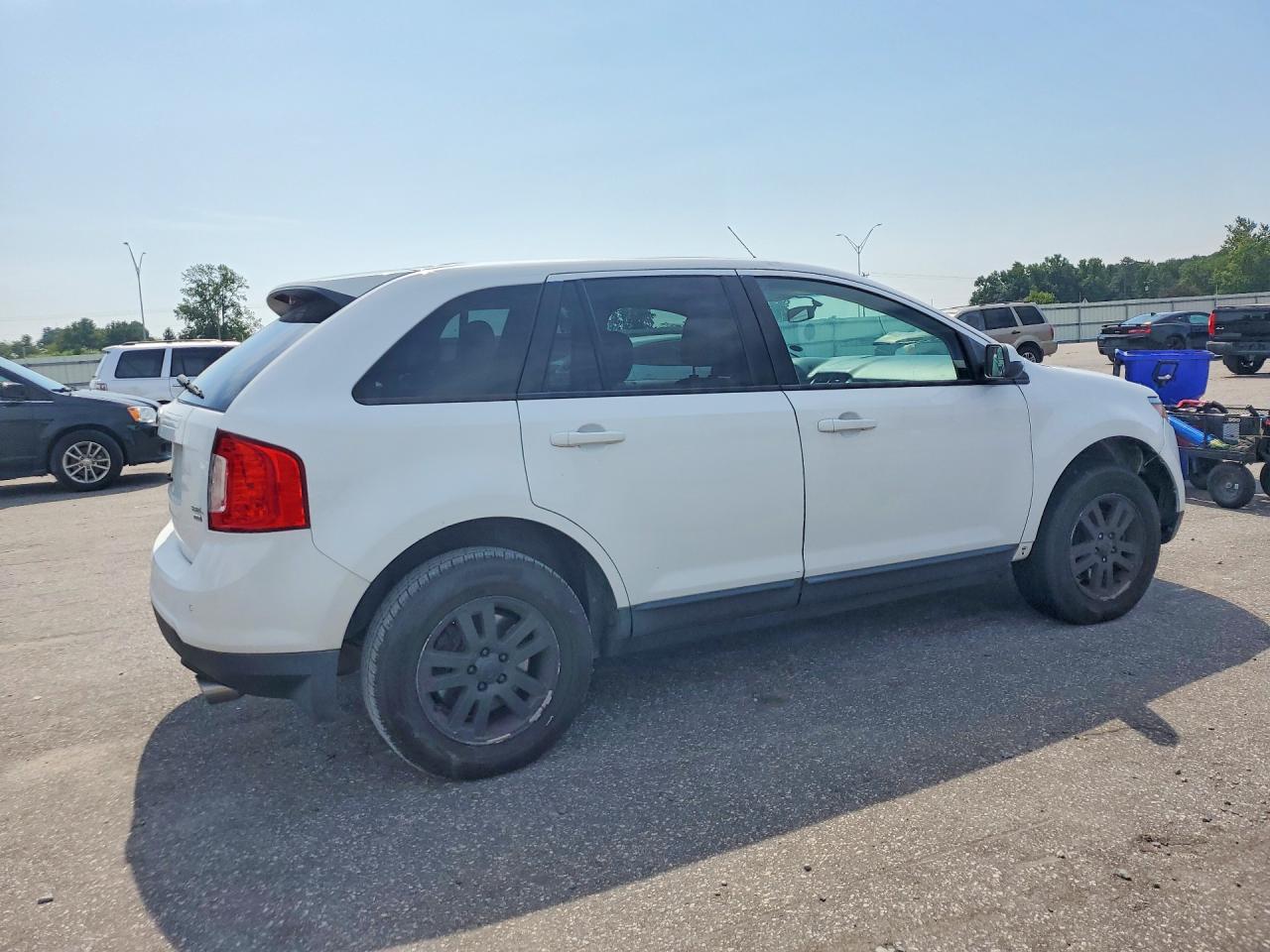 2014 Ford Edge Sel White vin: 2FMDK4JC7EBA28780