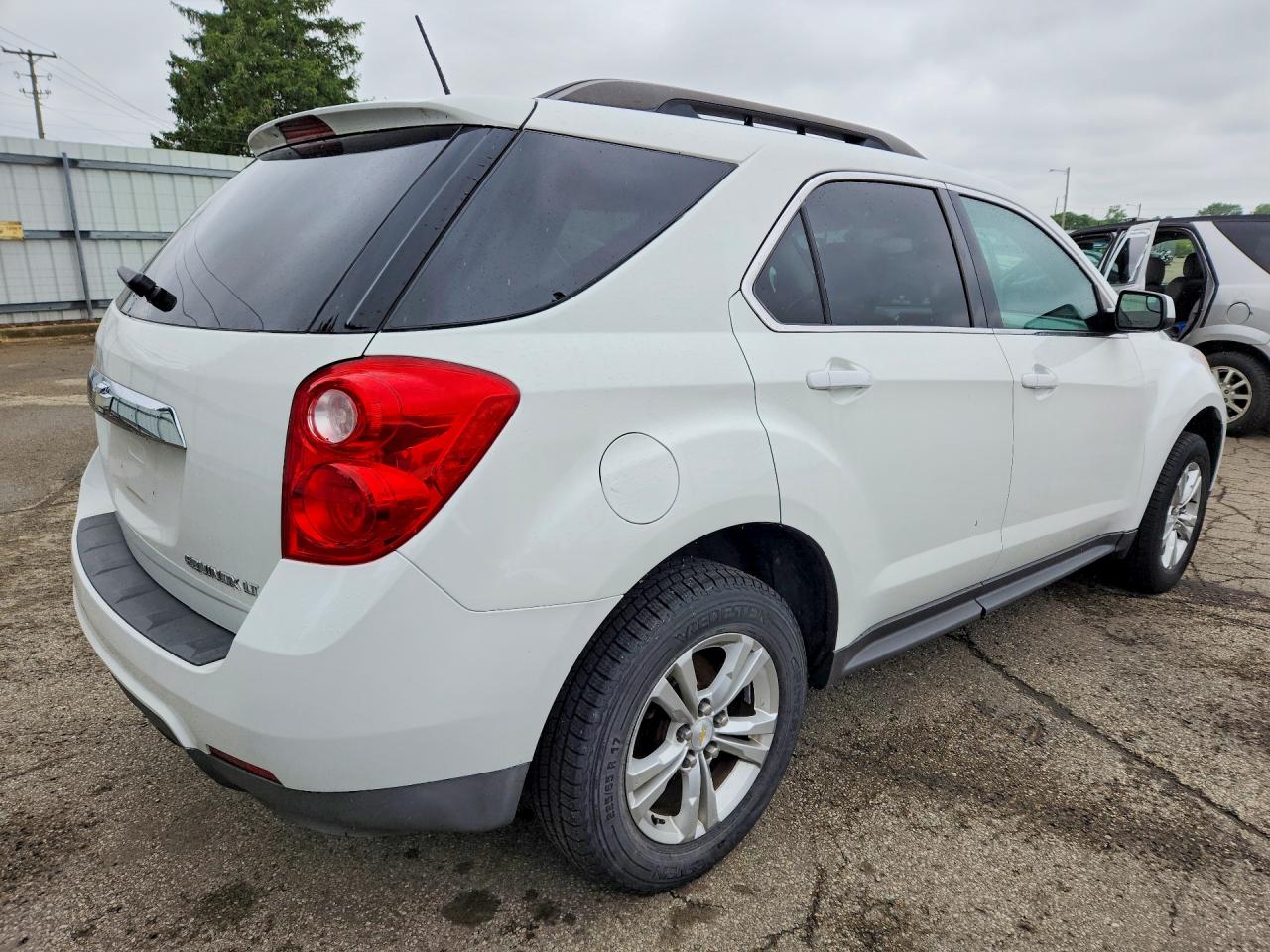 2013 Chevrolet Equinox Lt White vin: 2GNALDEK1D6352473