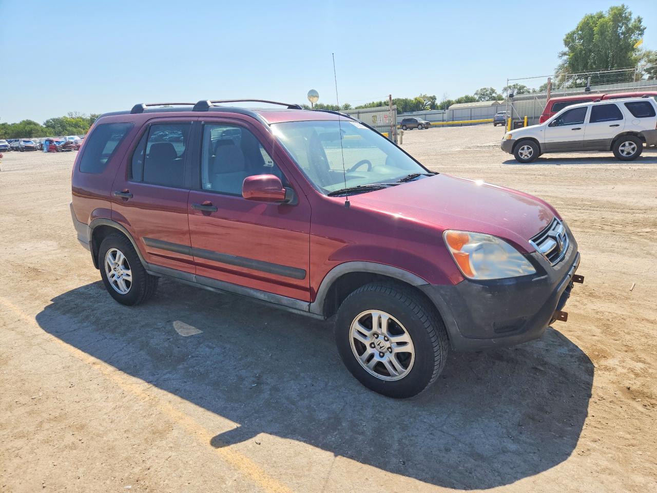 2004 Honda Cr-v Ex Burgundy vin: JHLRD78814C024104
