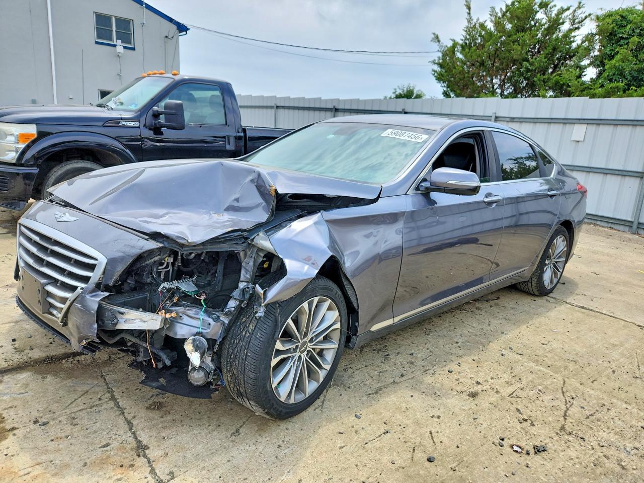 2015 Hyundai Genesis 3.8l Gray vin: KMHGN4JE1FU040425