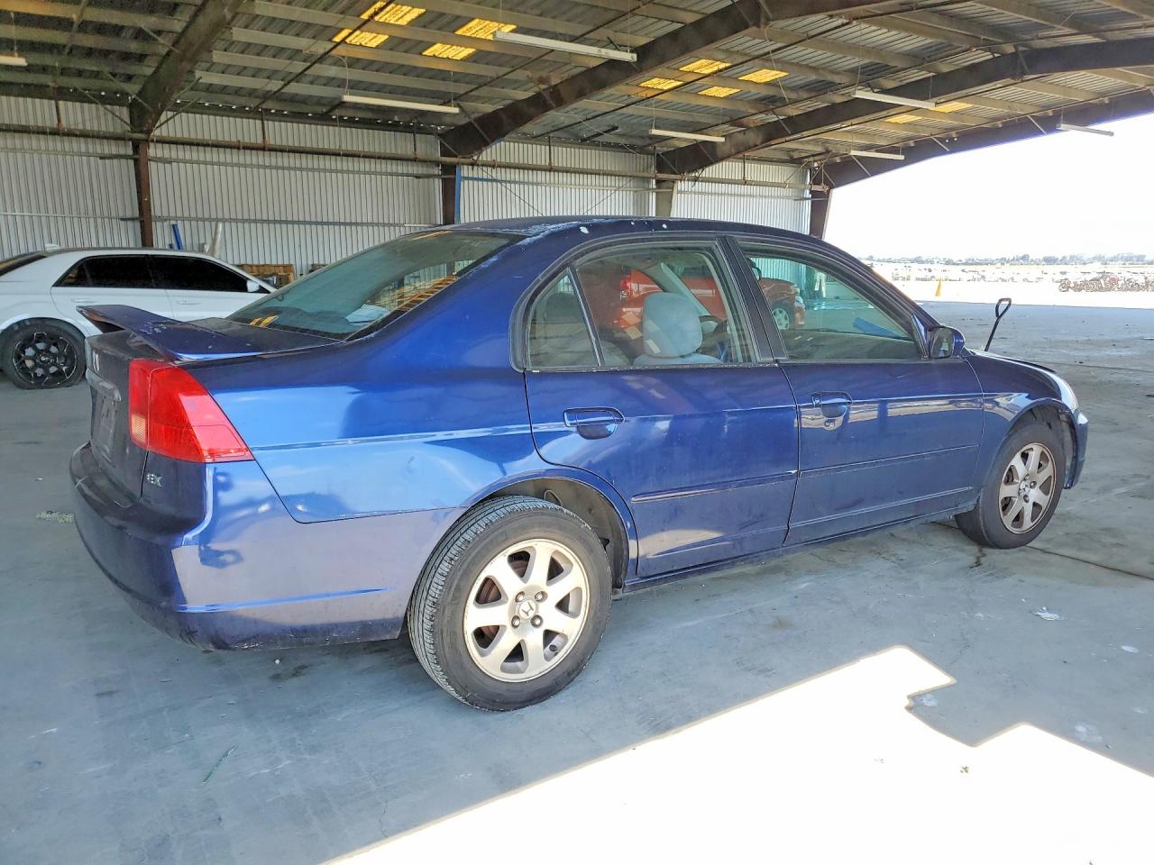 2001 Honda Civic Ex Blue vin: 2HGES267X1H552197