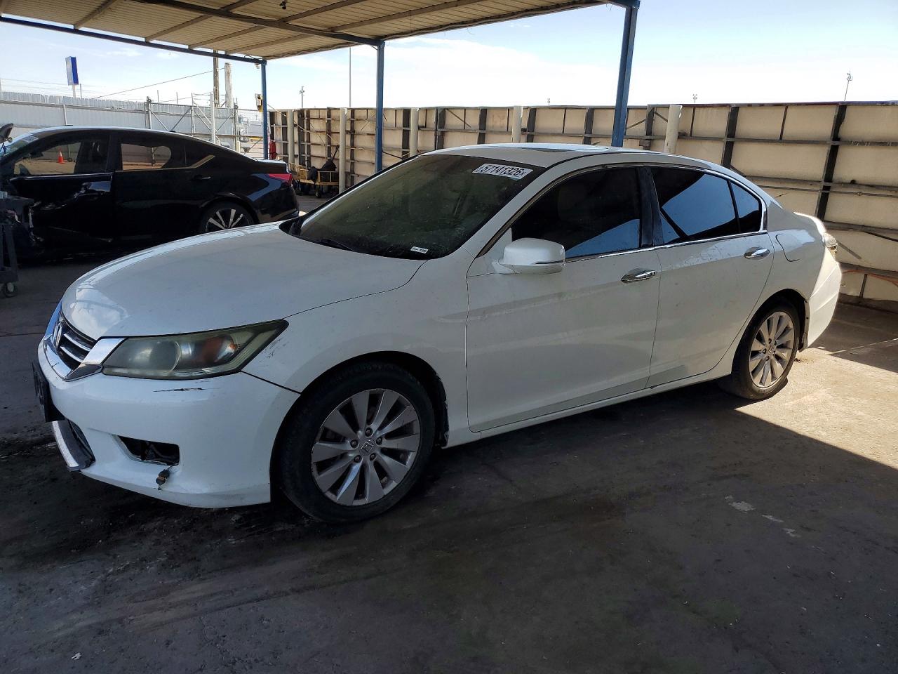 2013 Honda Accord Exl White vin: 1HGCR3F87DA013119