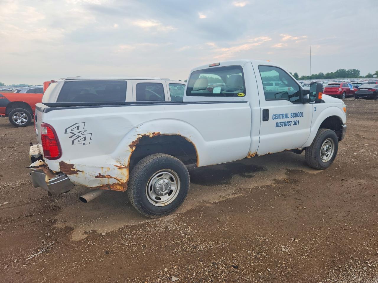 2012 Ford F250 Super Duty Белый vin: 1FTBF2B62CEB22922