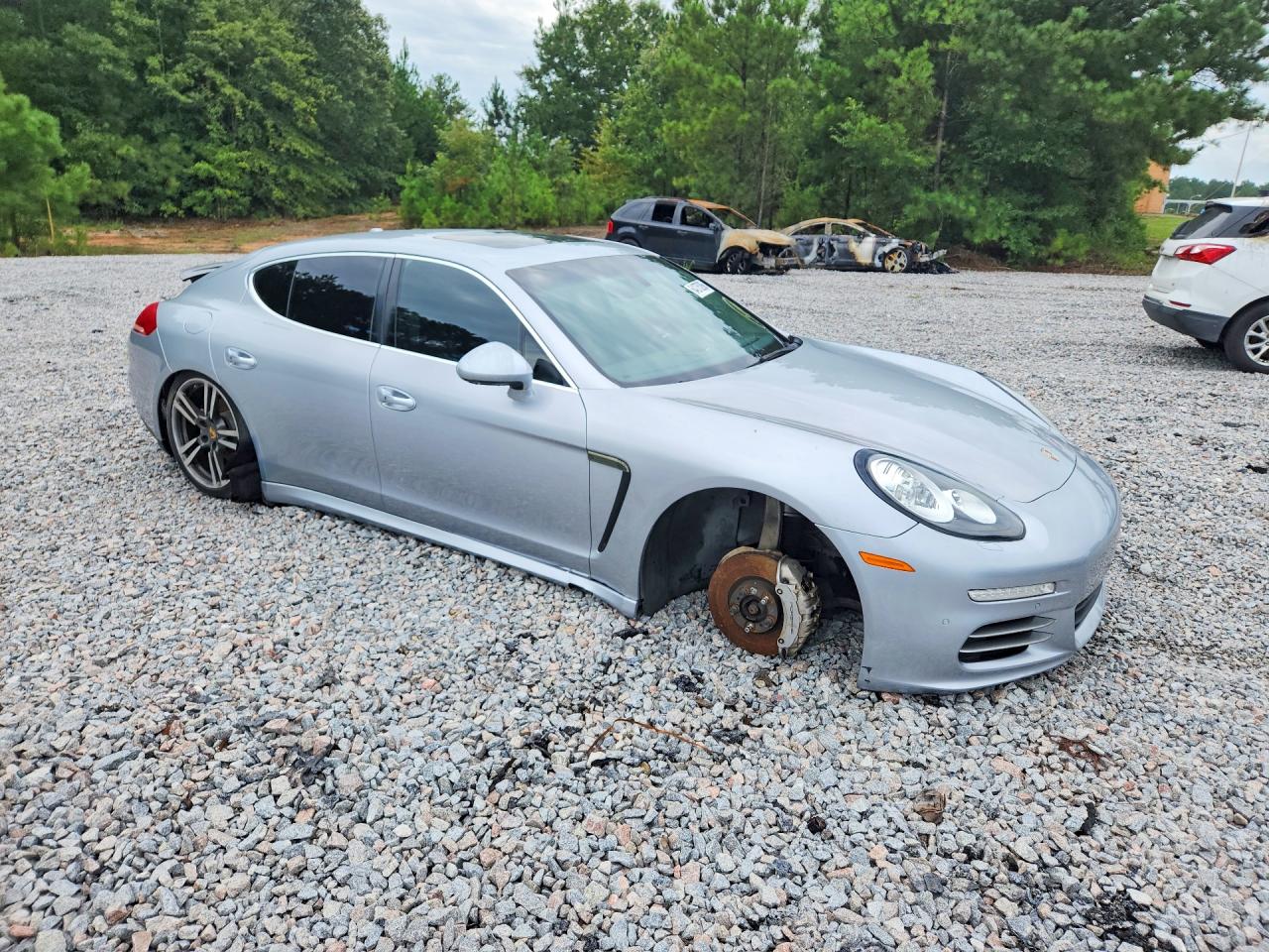 2014 Porsche Panamera S Silver vin: WP0AB2A76EL056357