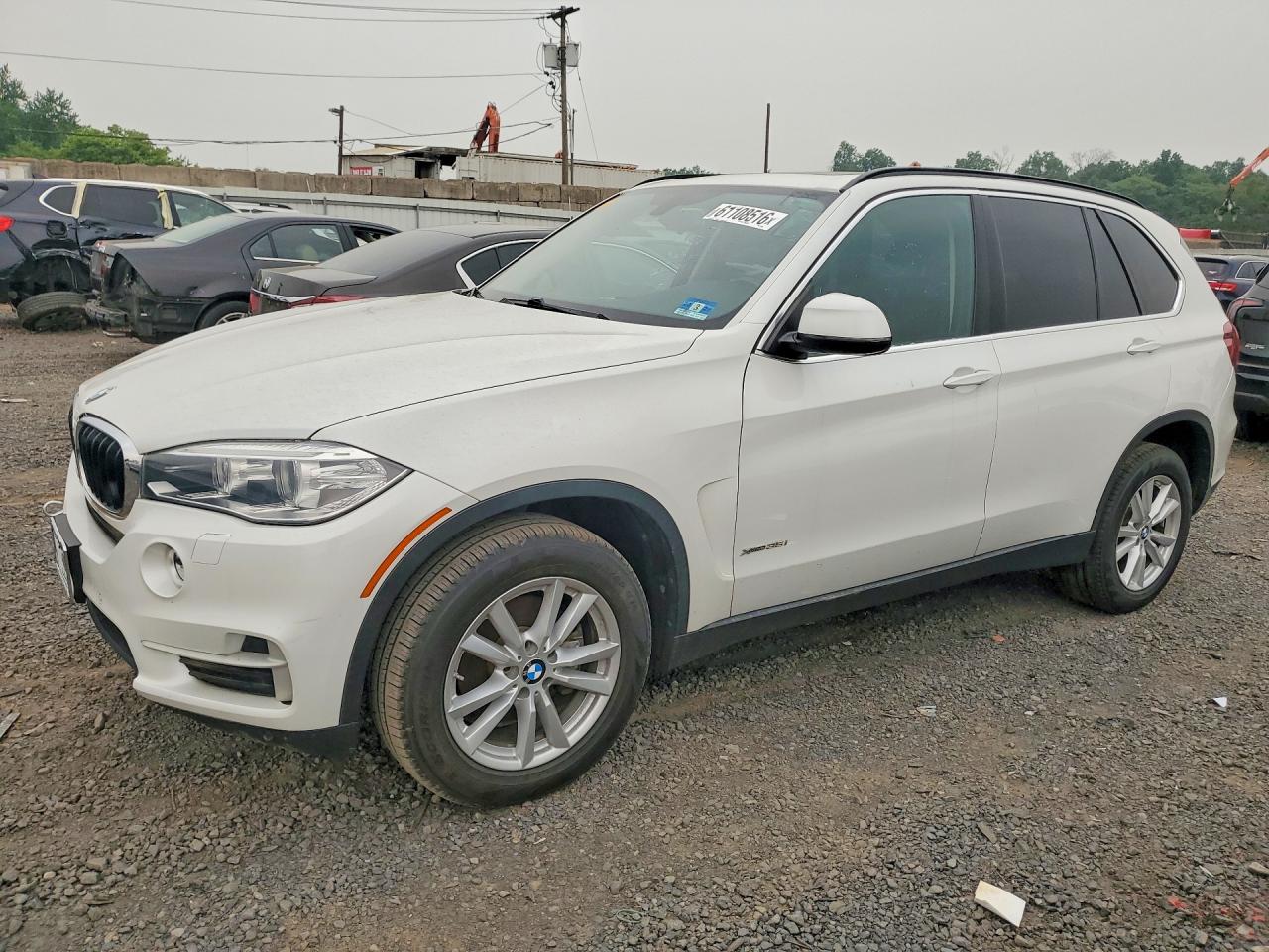 2015 Bmw X5 Xdrive35i White vin: 5UXKR0C55F0K72055