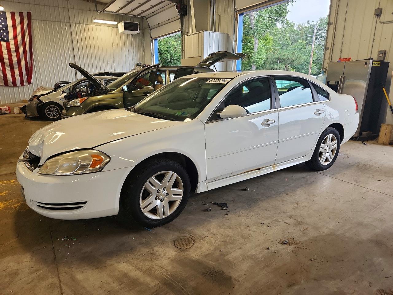 2014 Chevrolet Impala Limited Lt White vin: 2G1WB5E35E1133863