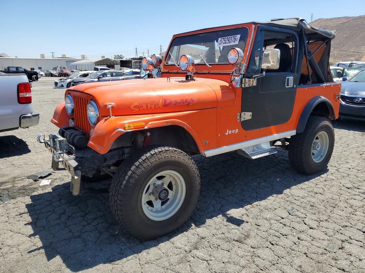 1983 Jeep Jeep Cj7 Orange vin: 1JCCN87E2DT069077