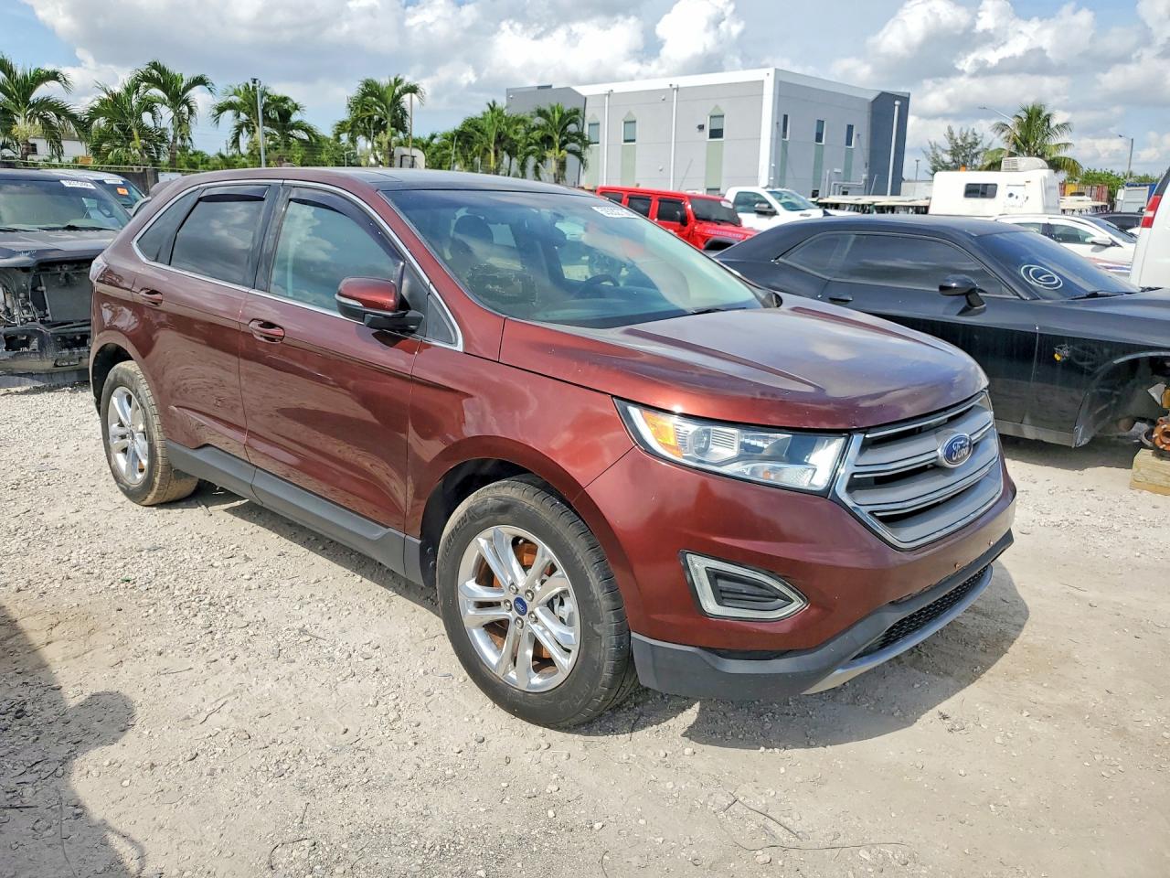 2015 Ford Edge Sel Бордовый vin: 2FMTK4J93FBB89807