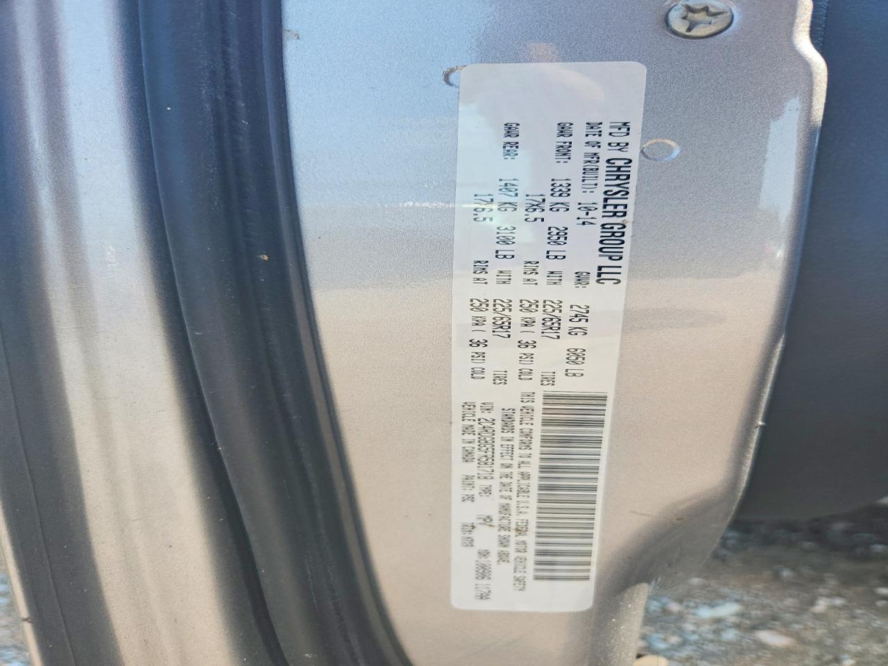 2015 Dodge Grand Caravan Se Silver vin: 2C4RDGBG5FR581718