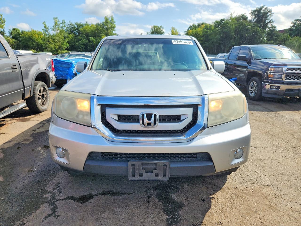 2010 Honda Pilot Exl Silver vin: 5FNYF4H68AB029024