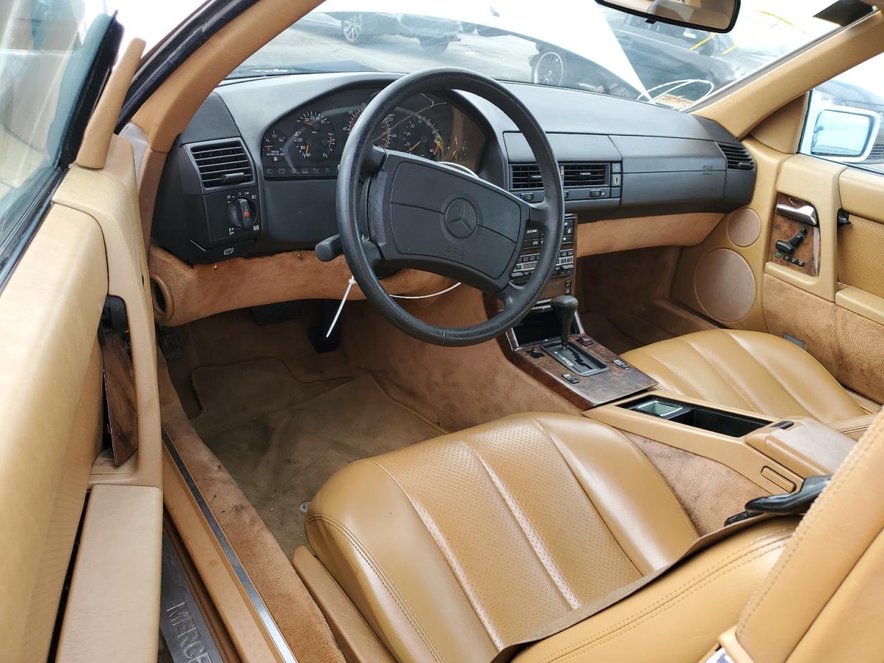 1991 Mercedes-benz 300 Sl White vin: WDBFA61EXMF025185