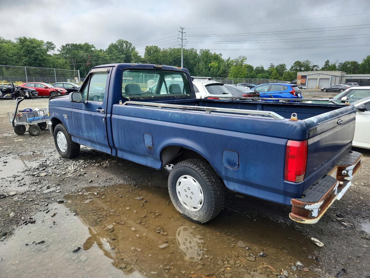 1993 Ford F150 Blue vin: 1FTEF15N5PNB08643