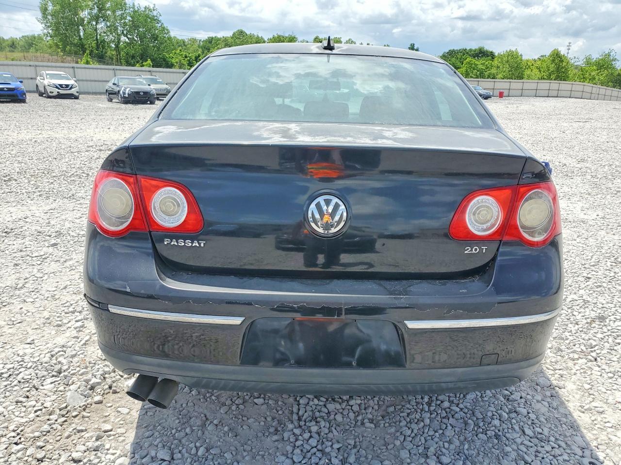 2006 Volkswagen Passat 2.0t Black vin: WVWAK73C46P155423