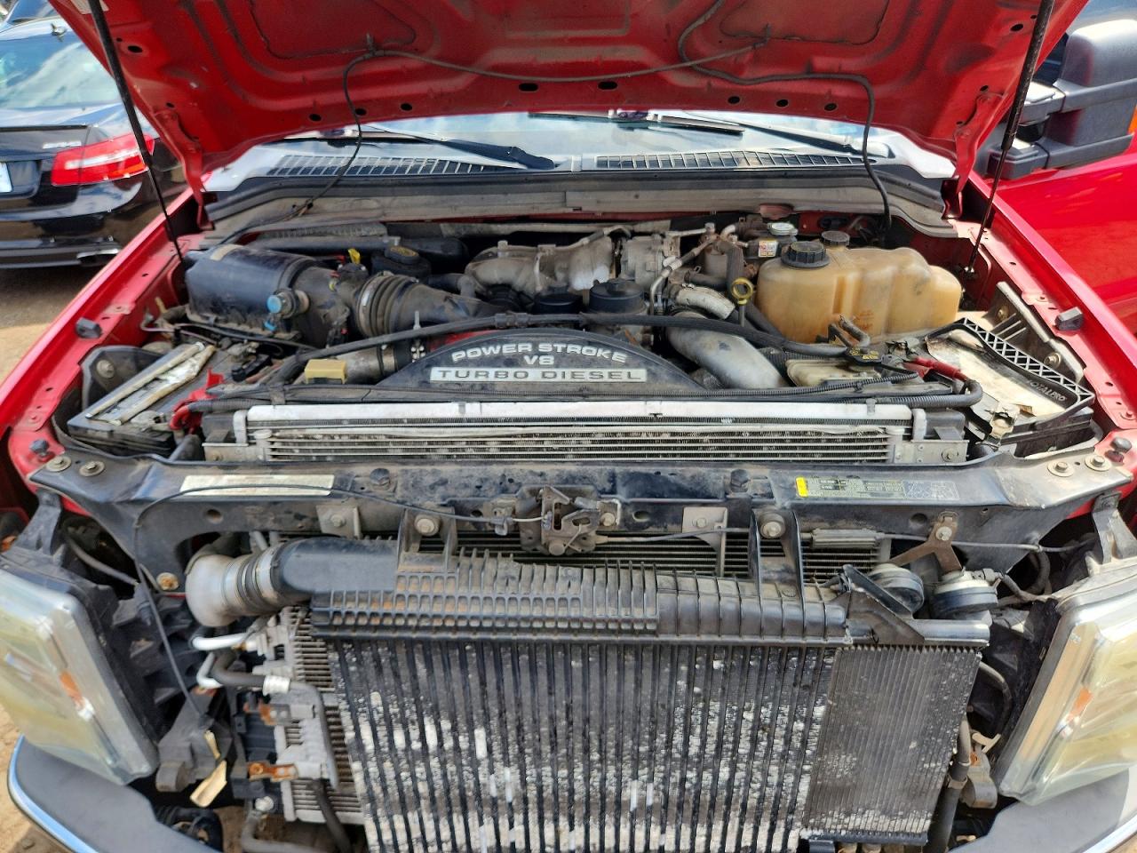 2008 Ford F250 Super Duty Red vin: 1FTSW21R88EC16564