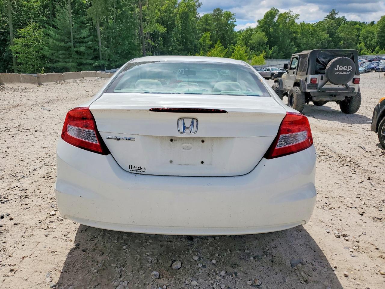 2012 Honda Civic Ex White vin: 2HGFG3B86CH532154