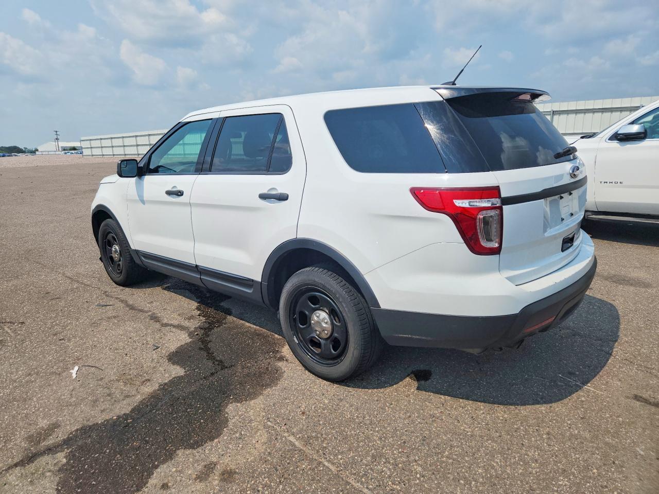 2014 Ford Explorer Police Interceptor White vin: 1FM5K8AR7EGA09381