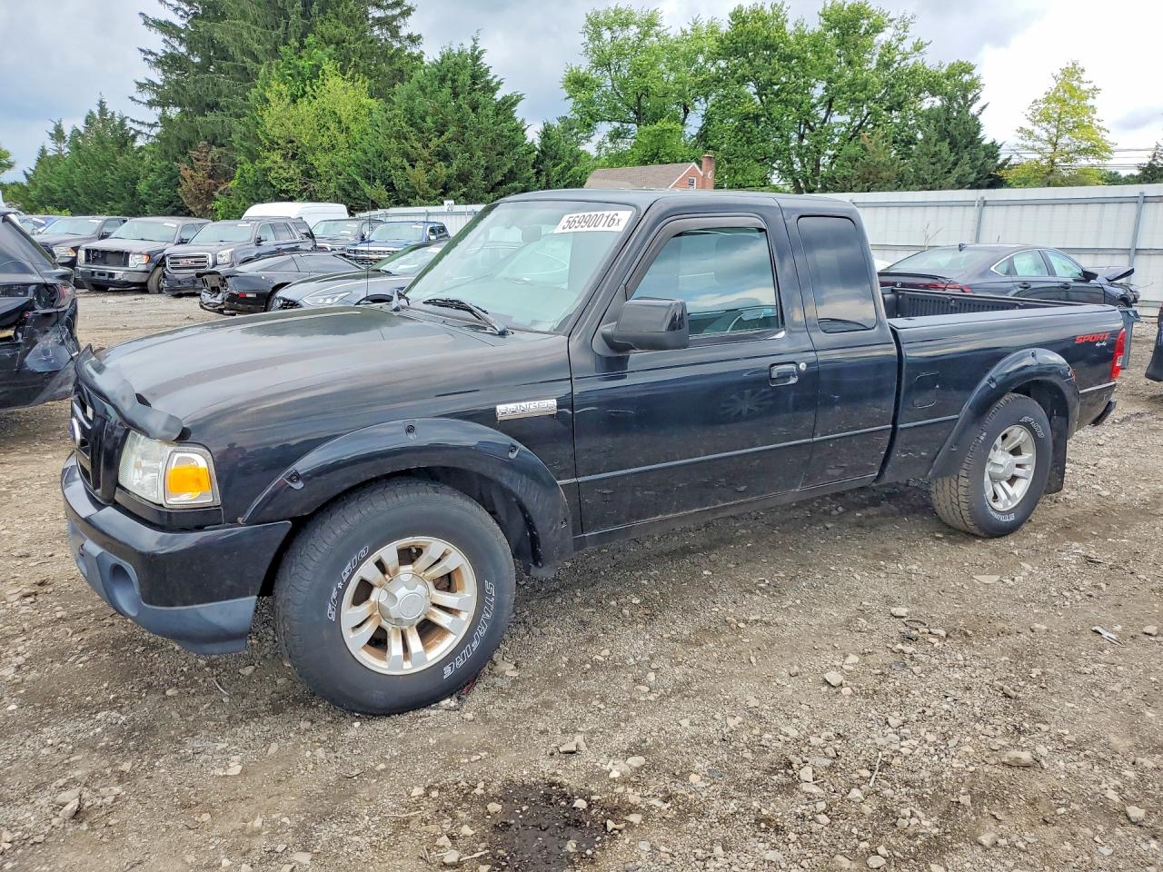 2010 Ford Ranger Super Cab Black vin: 1FTLR4FE5APA09282