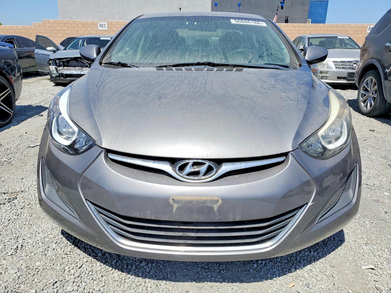 2014 Hyun Elantra Серый vin: 5NPDH4AE5EH511015