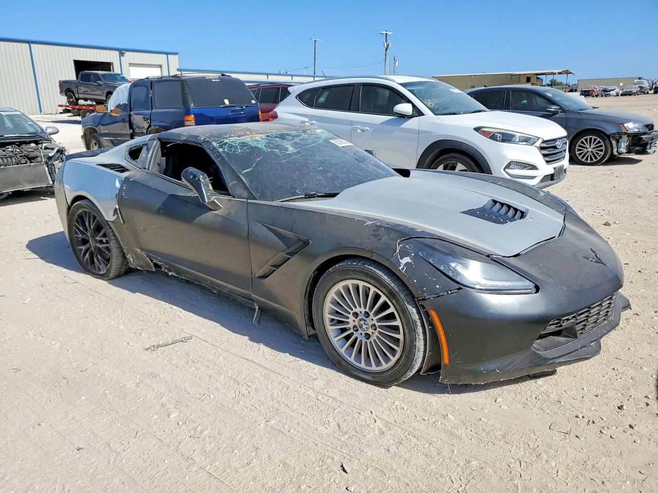 2015 Chevrolet Corvette Stingray 1lt Silver vin: 1G1YB2D70F5124550
