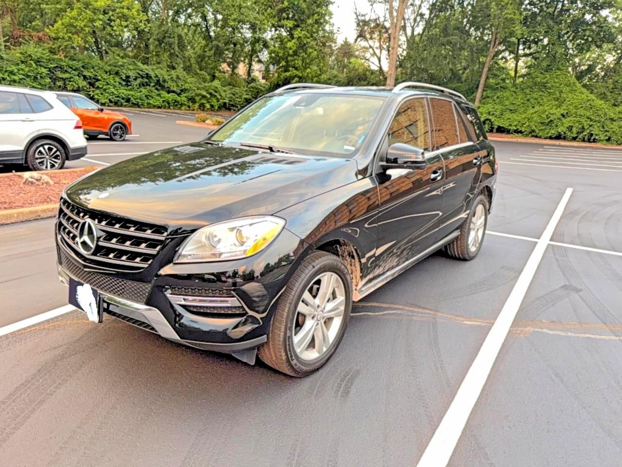 2014 Mercedes-benz Ml 350 4matic Black vin: 4JGDA5HB5EA355566