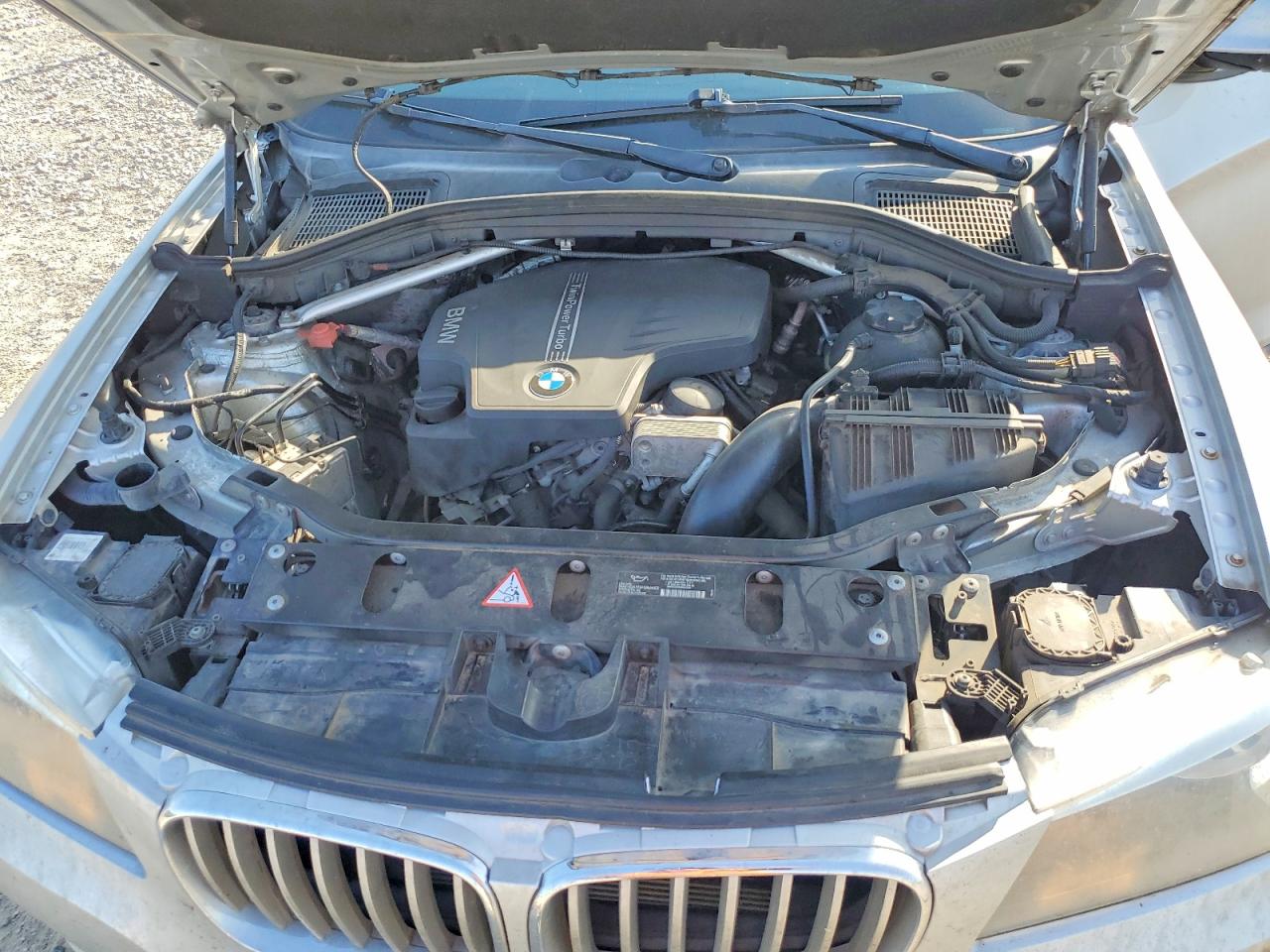 2013 Bmw X3 Xdrive28i Silver vin: 5UXWX9C55D0A30653