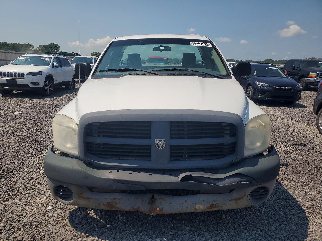 2007 Dodge Ram 1500 St White vin: 1D7HA16K17J583803