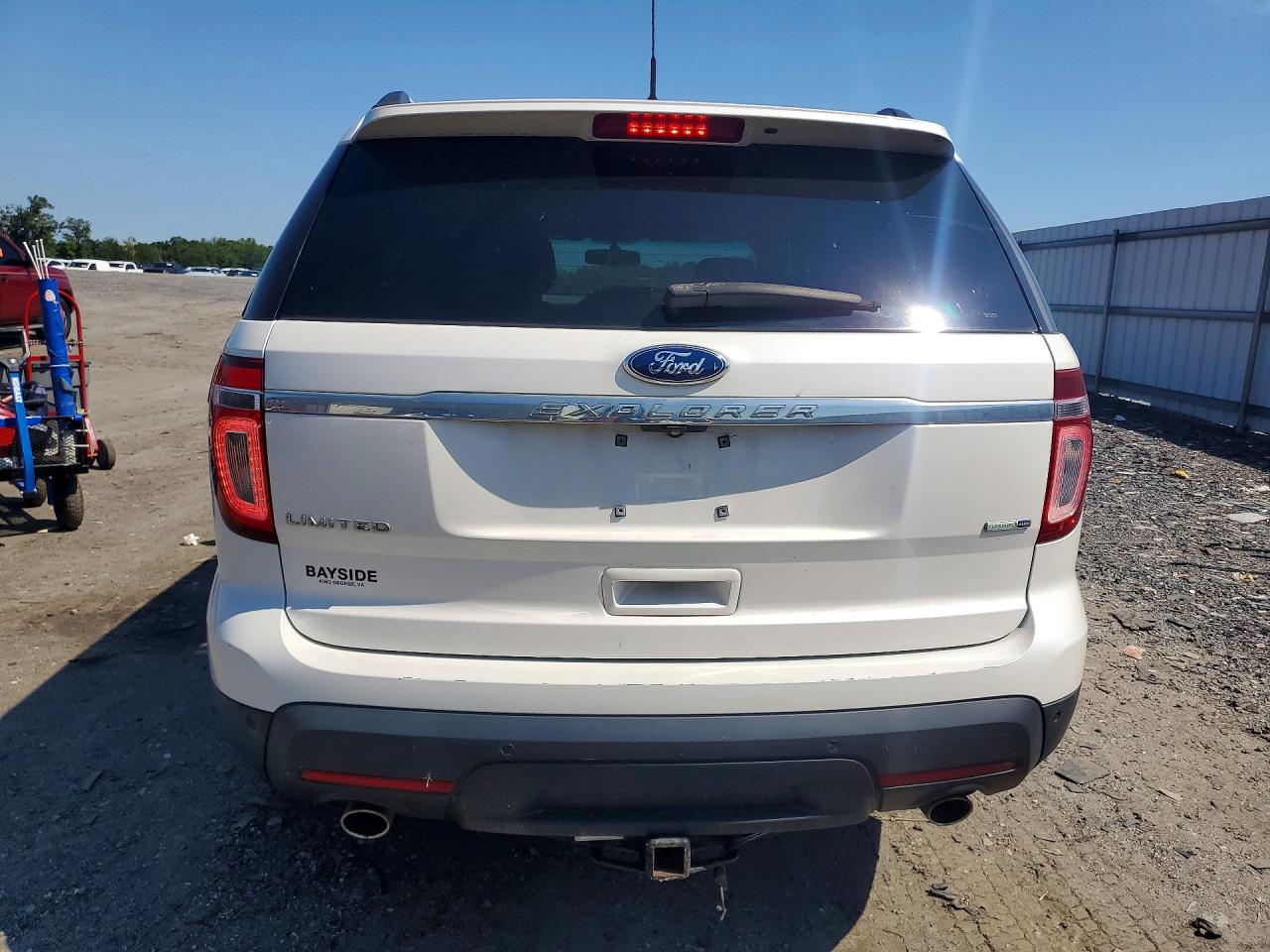 2015 Ford Explorer Limited White vin: 1FM5K8F86FGA56483