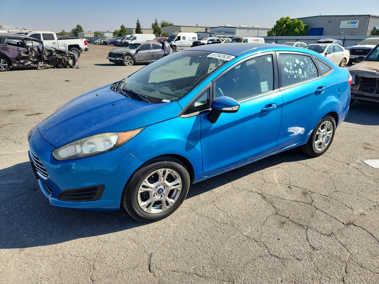 2014 Ford Fiesta Se Синий vin: 3FADP4BJ9EM111053