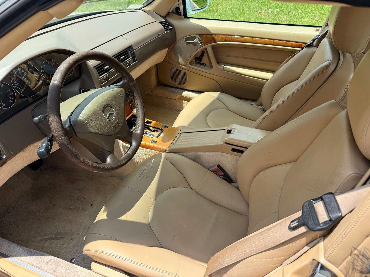2001 Mercedes-benz Sl 500 White vin: WDBFA68F71F198298