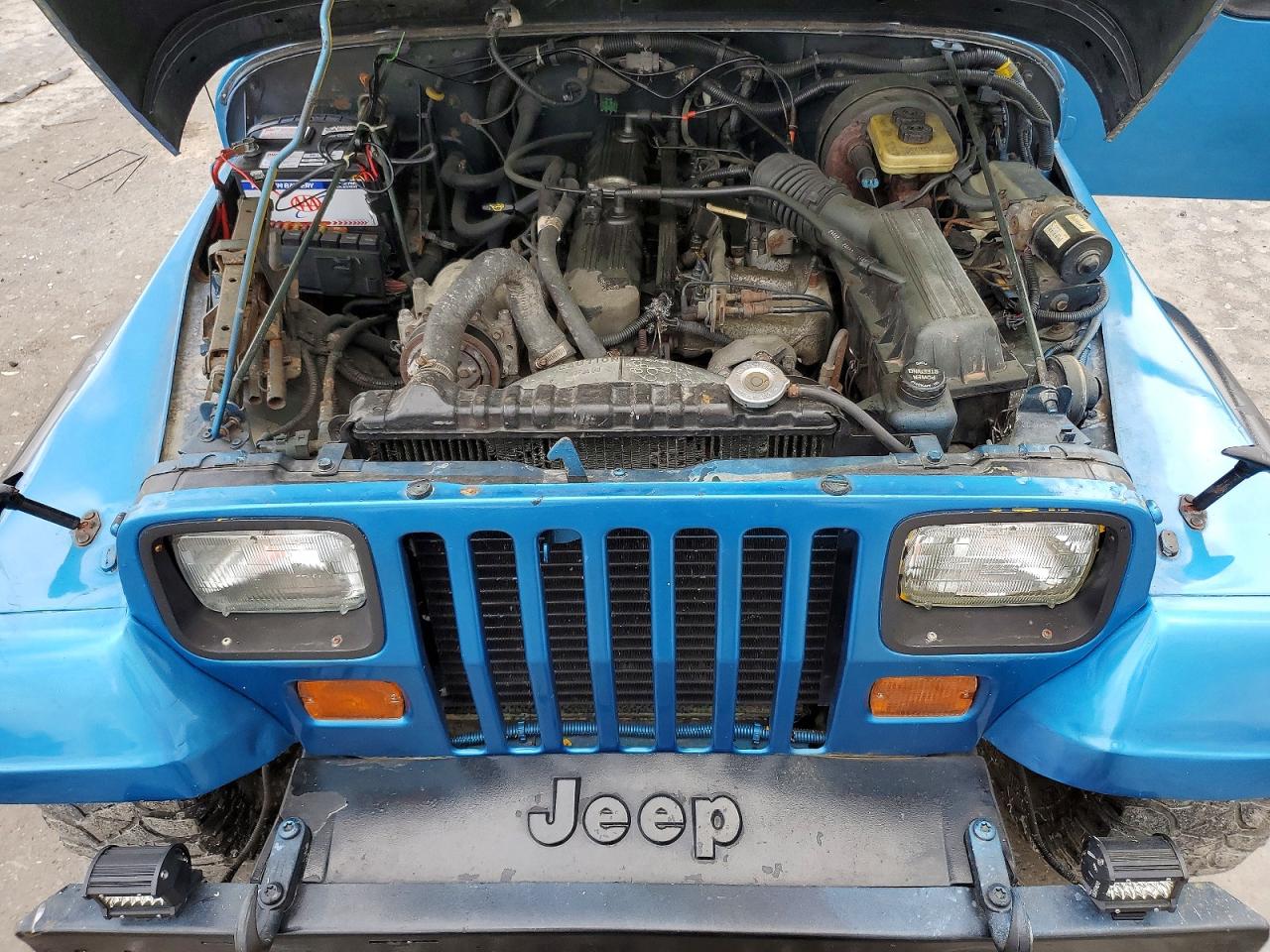 1994 Jeep Wrangler / Yj Sahara Blue vin: 1J4FY49S2RP421926