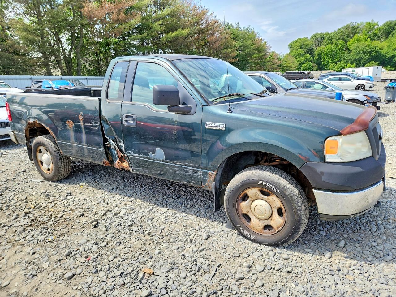 2005 Ford F150 Green vin: 1FTRF14WX5NA56144