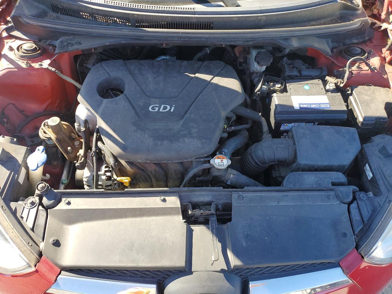 2013 Hyundai Veloster Base Red vin: KMHTC6ADXDU155321