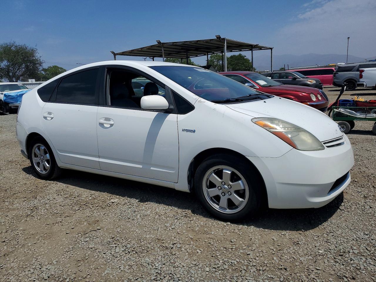 2009 Toyota Prius Base White vin: JTDKB20U897819716