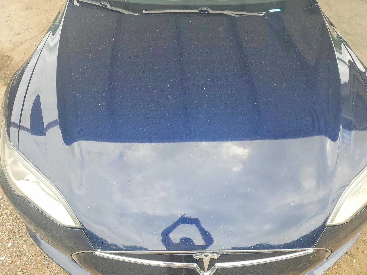 2014 Tesla Model S Синий vin: 5YJSA1H10EFP60852