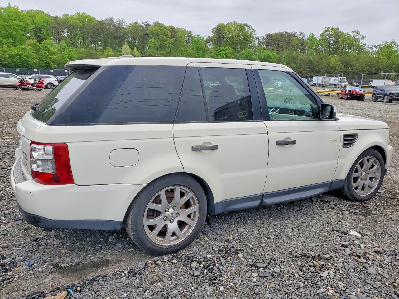 2009 Land Rover Range Rover Sport Hse White vin: SALSK25409A196547