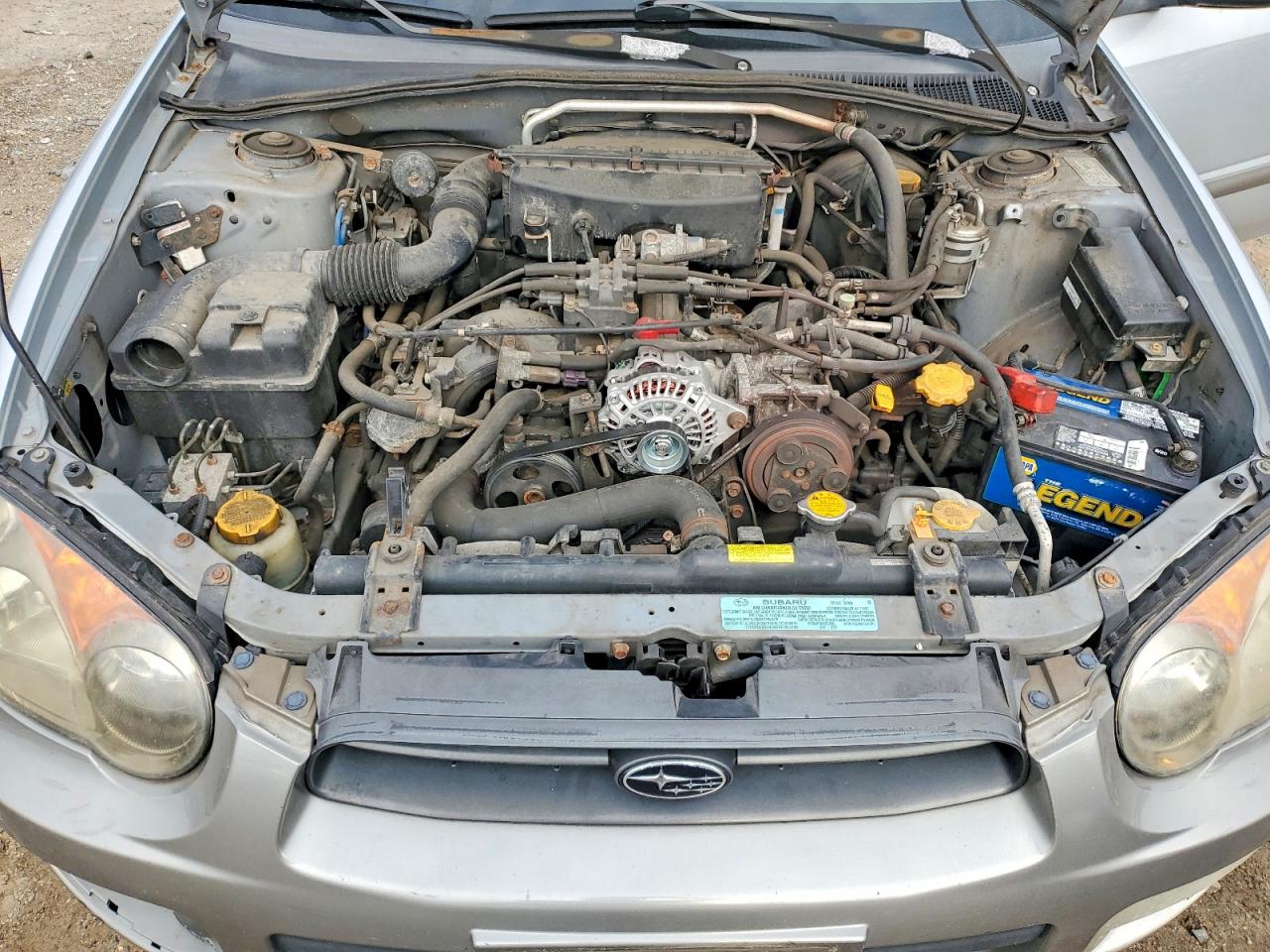 2004 Subaru Impreza Outback Sport Silver vin: JF1GG68584G820049