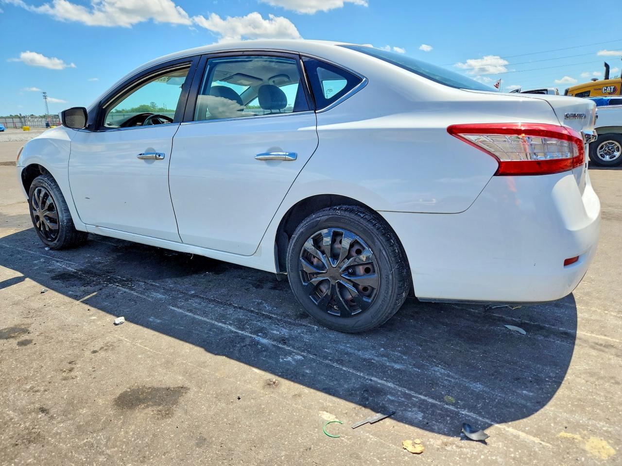 2015 Nissan Sentra Sv White vin: 3N1AB7AP9FY220452