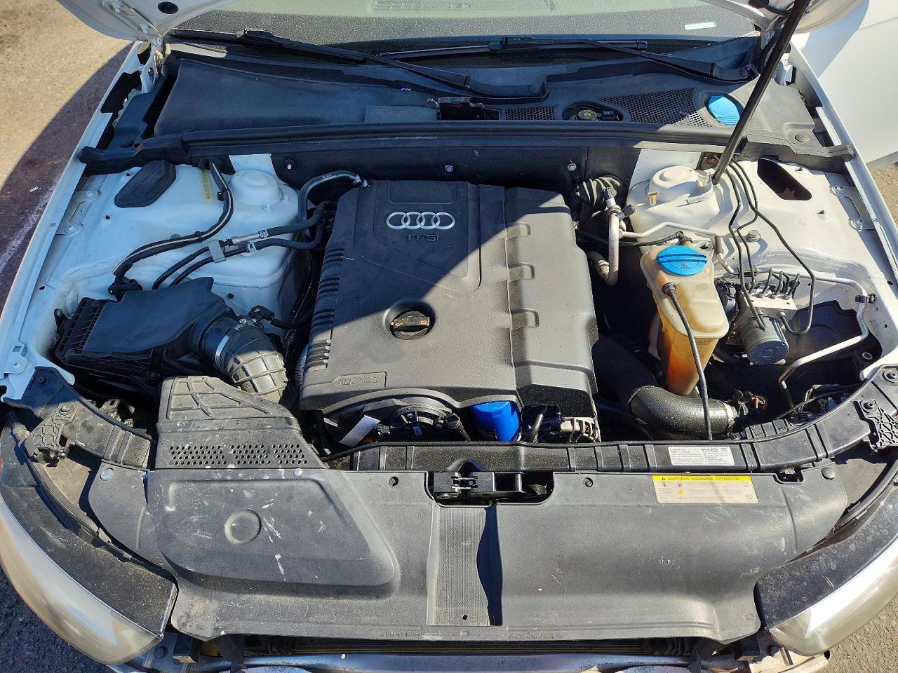 2013 Audi A4 Premium Белый vin: WAUAFAFLXDN037380