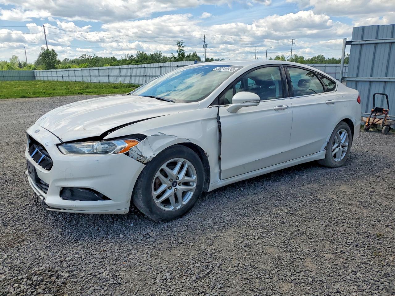 2015 Ford Fusion Se White vin: 1FA6P0H75F5124886