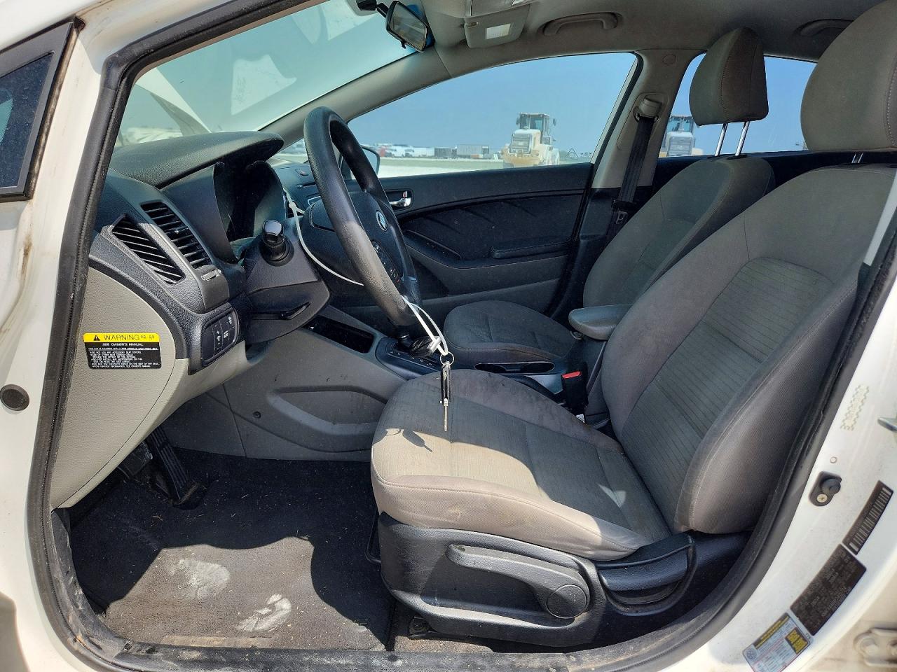2015 Kia Forte Lx White vin: KNAFX4A6XF5415724