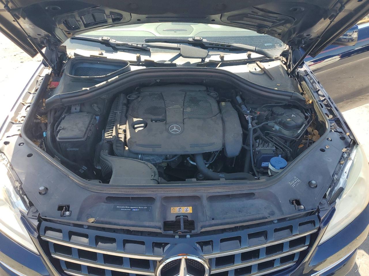 2014 Mercedes-benz Ml 350 Blue vin: 4JGDA5JB7EA416510