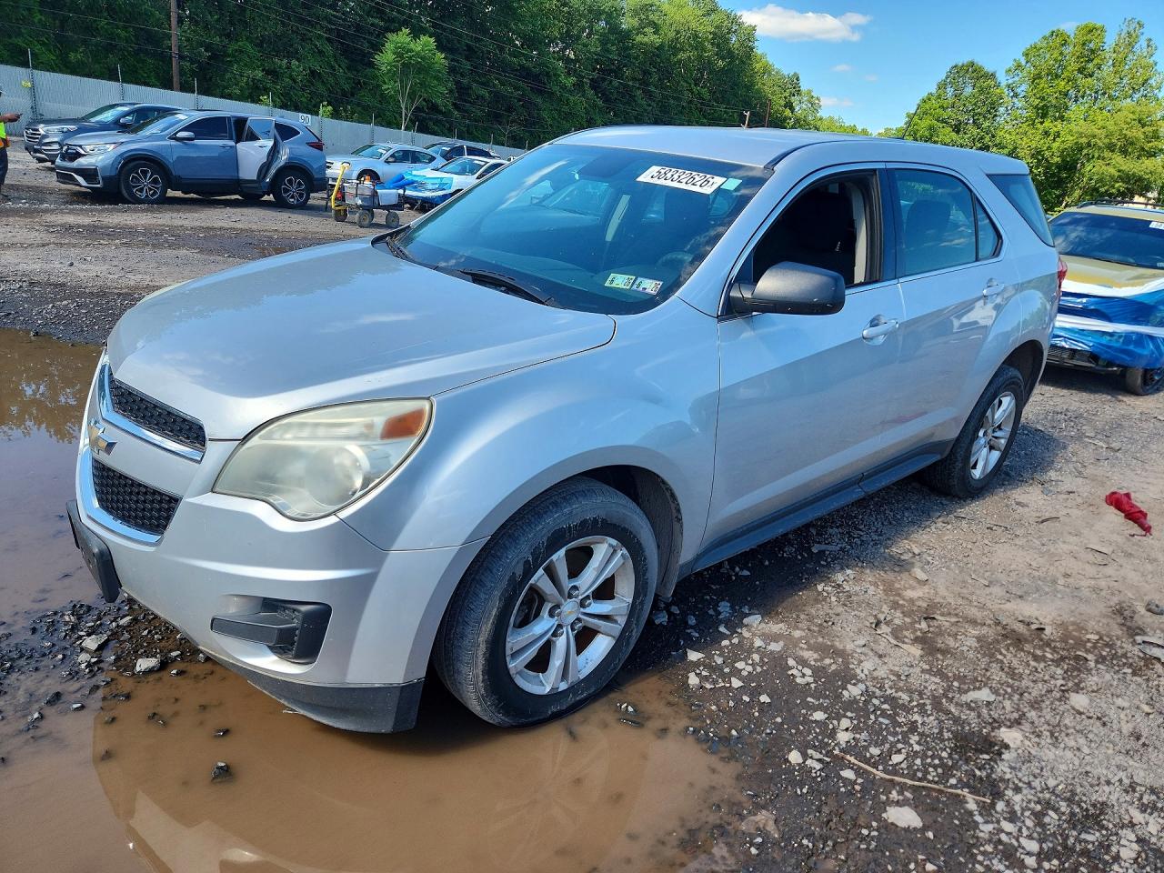 2015 Chevrolet Equinox Ls Gray vin: 2GNFLEEK7F6211096