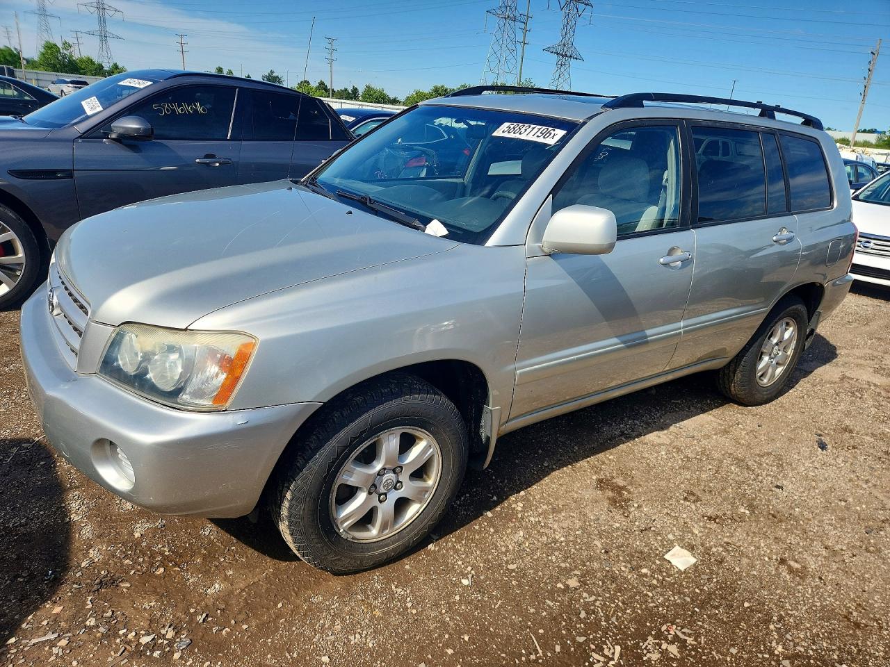 2003 Toyota Highlander Limited Silver vin: JTEGF21A130112144