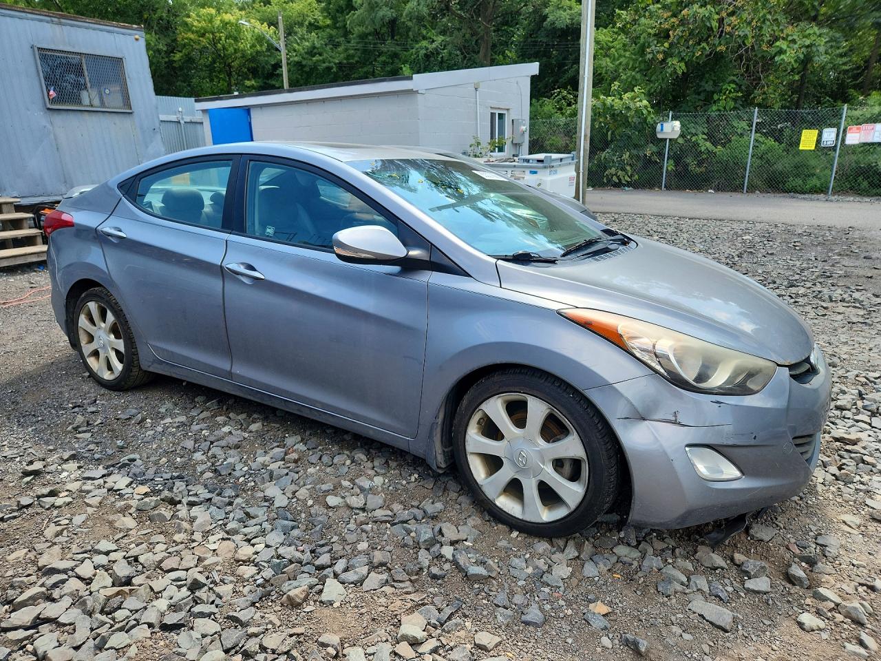 2013 Hyundai Elantra Limited Gray vin: KMHDH4AE3DU703405