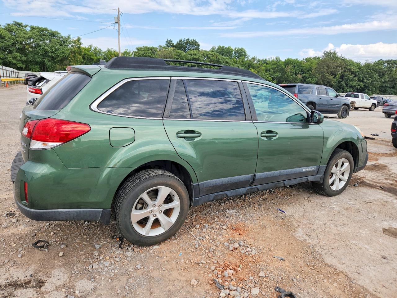 2013 Subaru Outback 3.6r Limited Green vin: 4S4BRDLCXD2246832