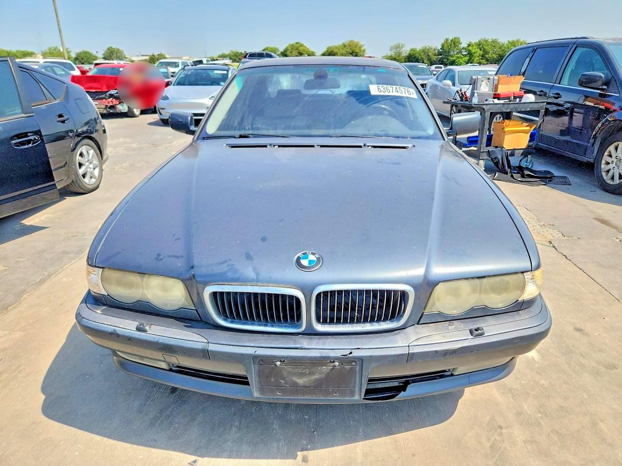 2001 Bmw 740 Il Серый vin: WBAGH834X1DP18182