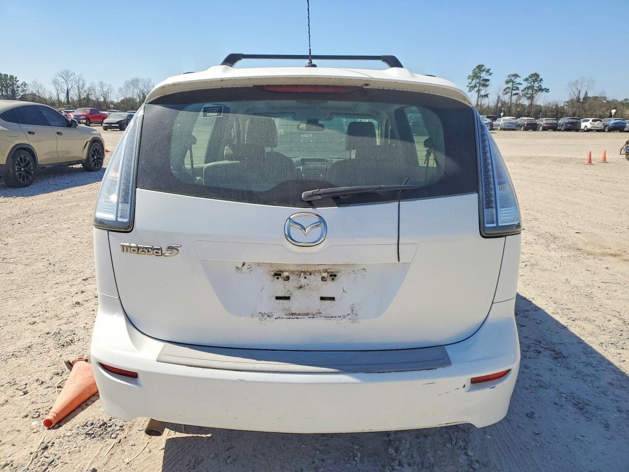 2008 Mazda 5 White vin: JM1CR293X80322703
