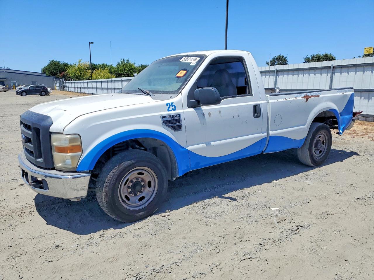 2008 Ford F250 Super Duty Белый vin: 1FTNF20528ED80386